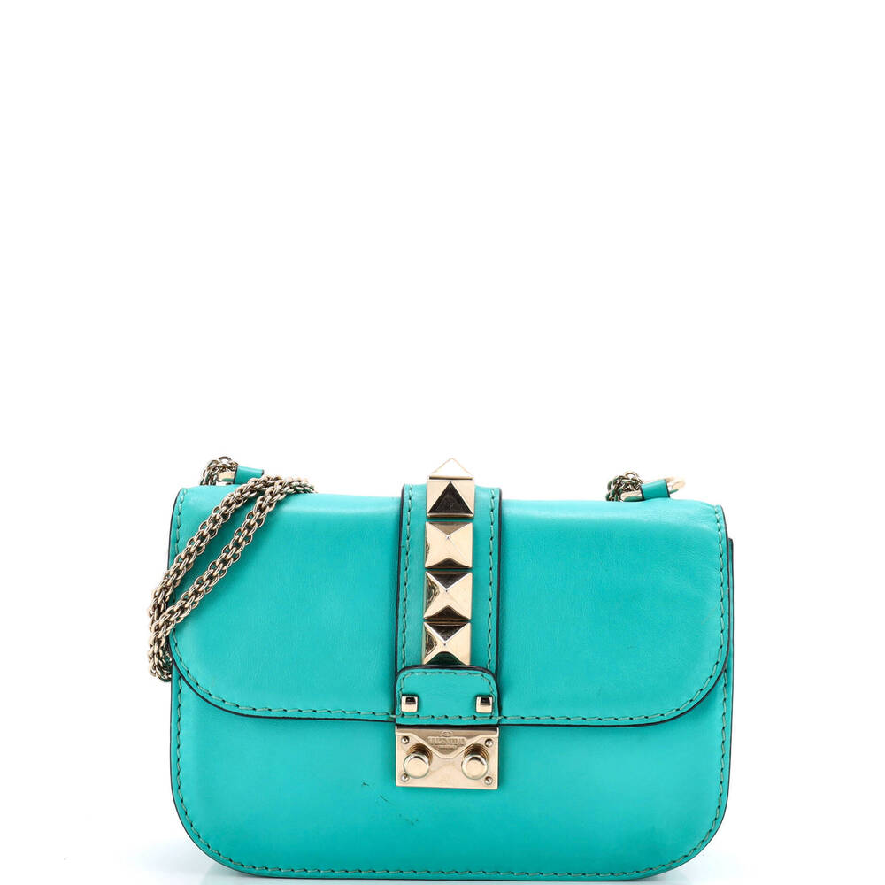 Valentino Garavani Small Glam Lock Shoulder Bag Leather